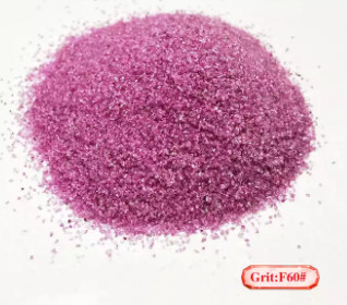 불빛 핑크색 60 Grit 알루미늄 산화물 연마 미디어
